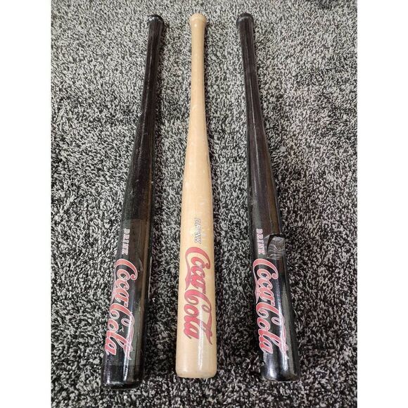 3 mini Coca Cola bats #A92 - Picture 6 of 9